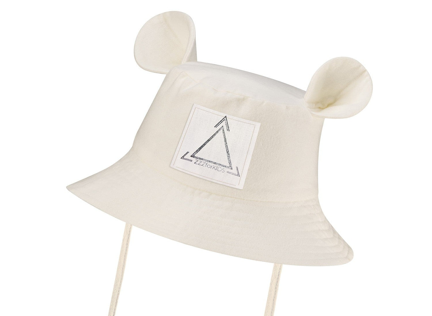 Kids Hat with Ears - Ecru