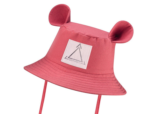 Kids Hat with Ears - Coral