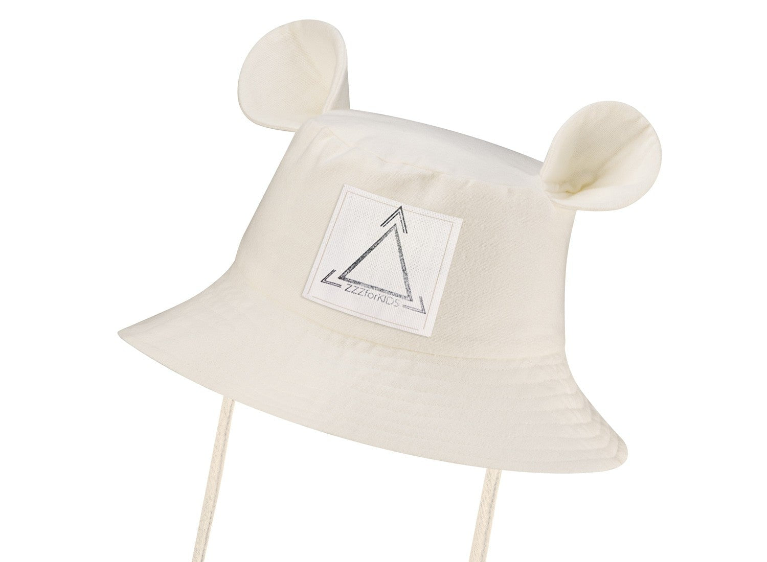Kids Hat with Ears - Ecru